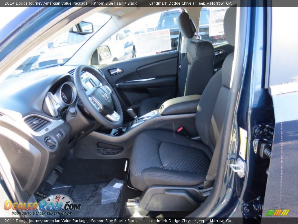 2014 Dodge Journey Amercian Value Package Fathom Blue Pearl / Black Photo #6