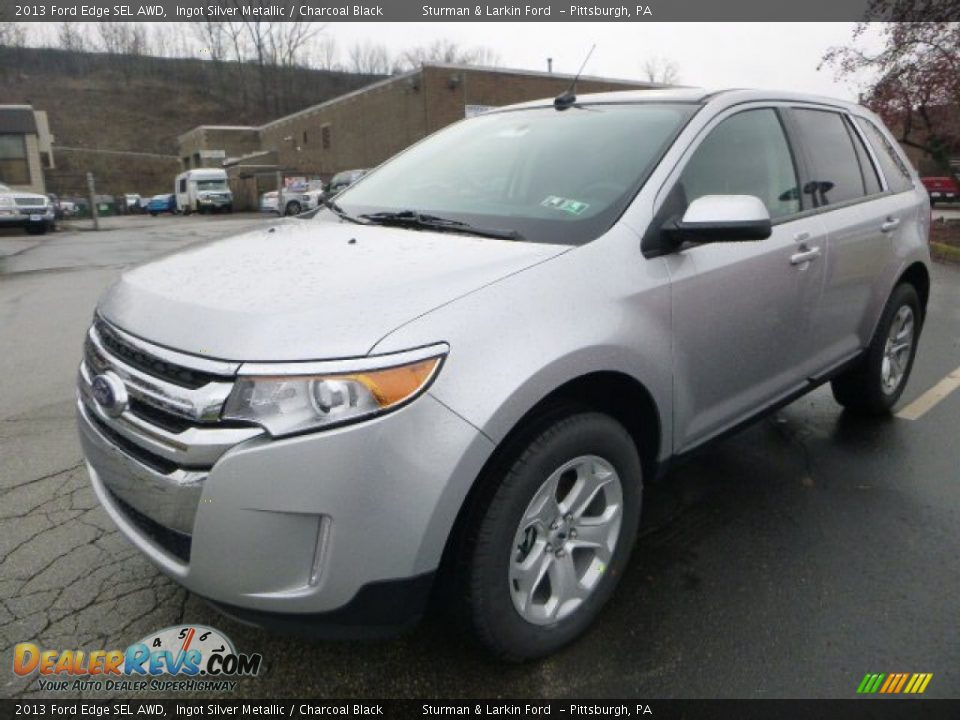 2013 Ford Edge SEL AWD Ingot Silver Metallic / Charcoal Black Photo #5