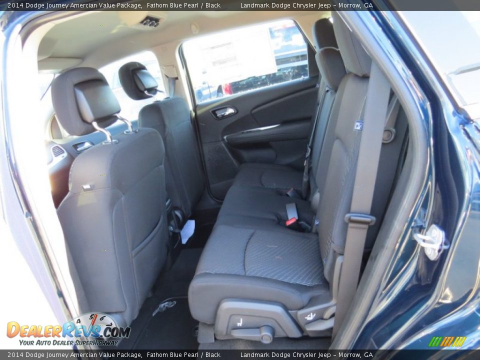 2014 Dodge Journey Amercian Value Package Fathom Blue Pearl / Black Photo #8