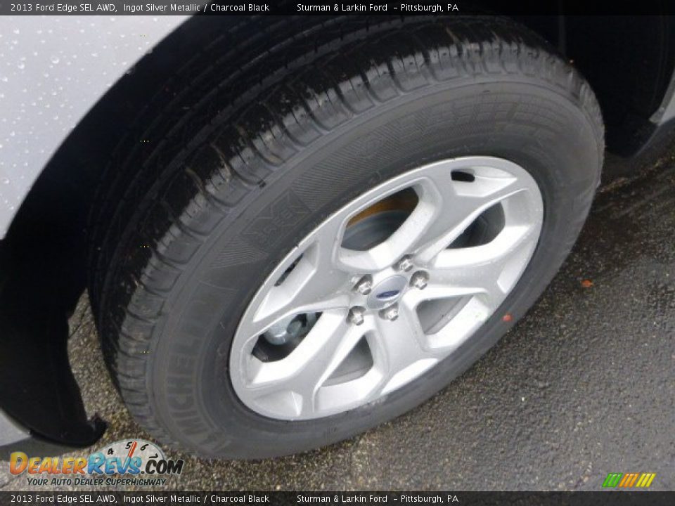 2013 Ford Edge SEL AWD Ingot Silver Metallic / Charcoal Black Photo #7