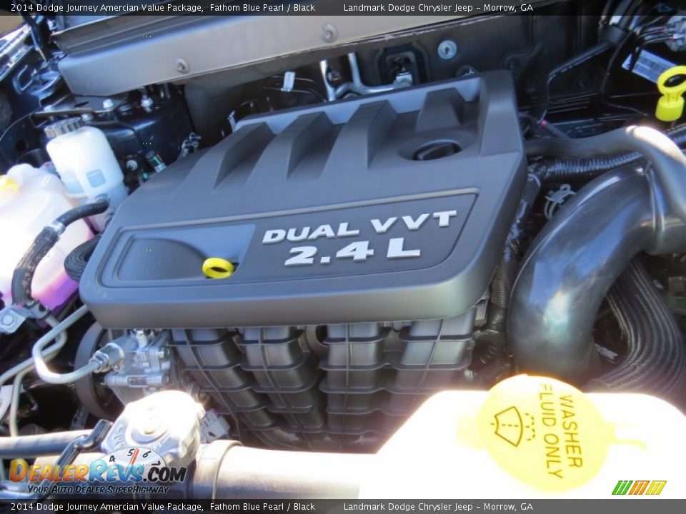 2014 Dodge Journey Amercian Value Package Fathom Blue Pearl / Black Photo #9