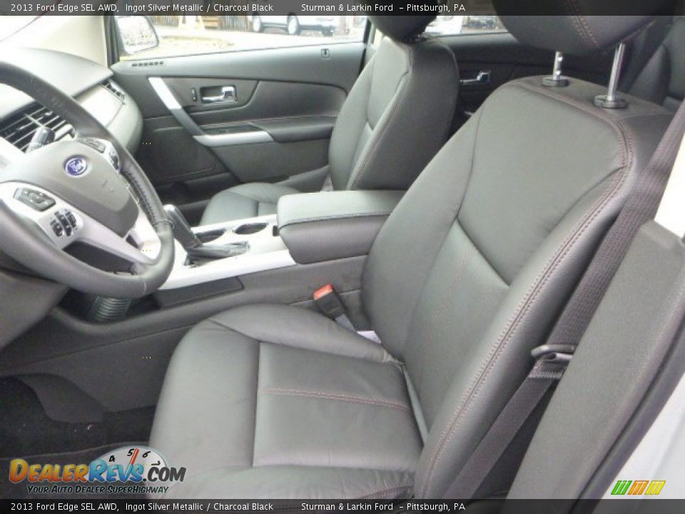 2013 Ford Edge SEL AWD Ingot Silver Metallic / Charcoal Black Photo #8