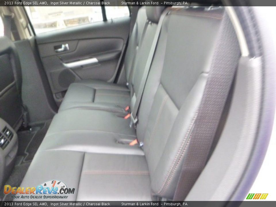 2013 Ford Edge SEL AWD Ingot Silver Metallic / Charcoal Black Photo #9