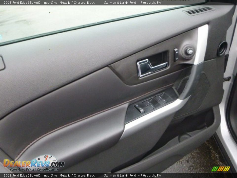 2013 Ford Edge SEL AWD Ingot Silver Metallic / Charcoal Black Photo #11