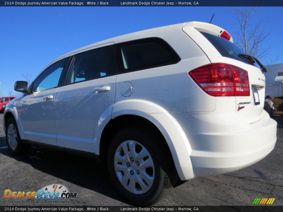 2014 Dodge Journey Amercian Value Package White / Black Photo #2