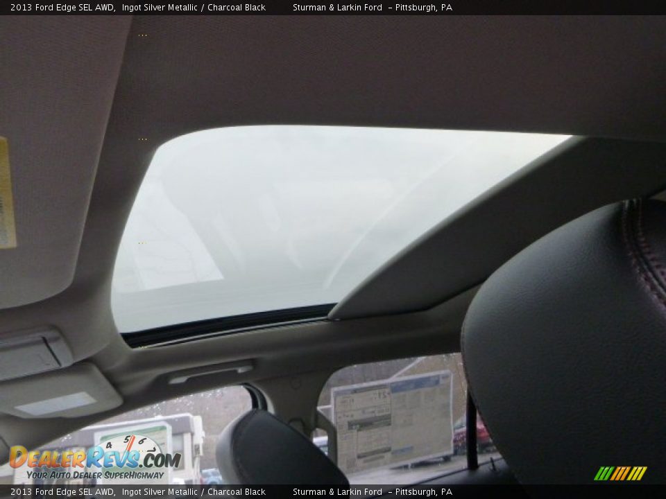 2013 Ford Edge SEL AWD Ingot Silver Metallic / Charcoal Black Photo #12