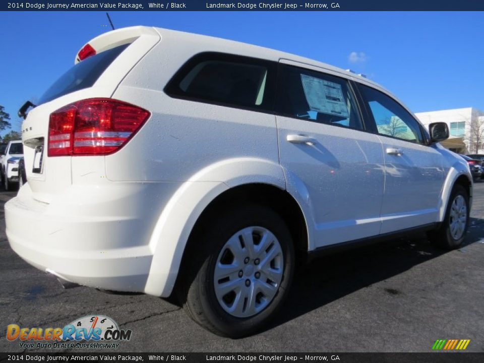 2014 Dodge Journey Amercian Value Package White / Black Photo #3