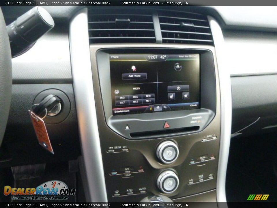 2013 Ford Edge SEL AWD Ingot Silver Metallic / Charcoal Black Photo #13