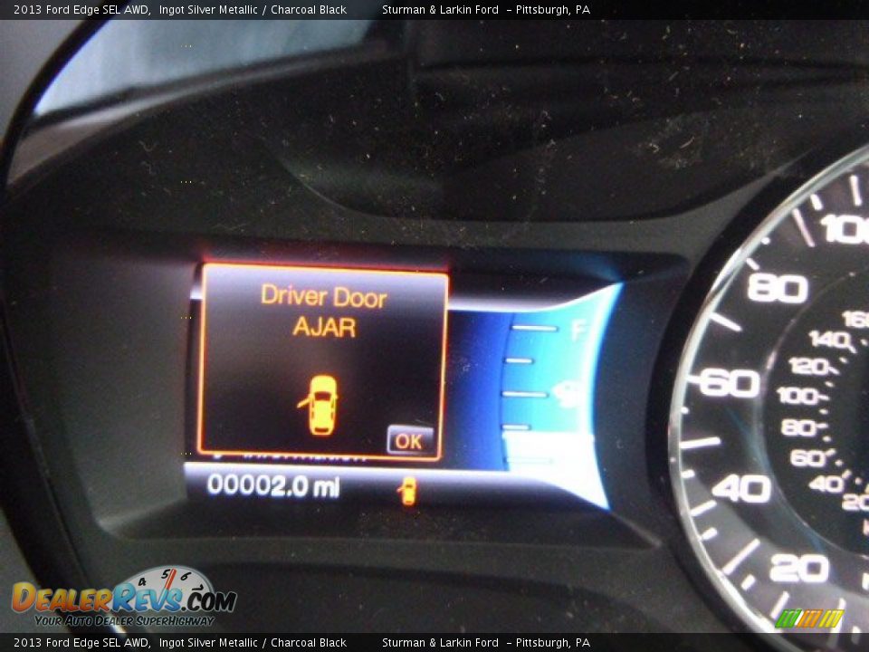 2013 Ford Edge SEL AWD Ingot Silver Metallic / Charcoal Black Photo #15