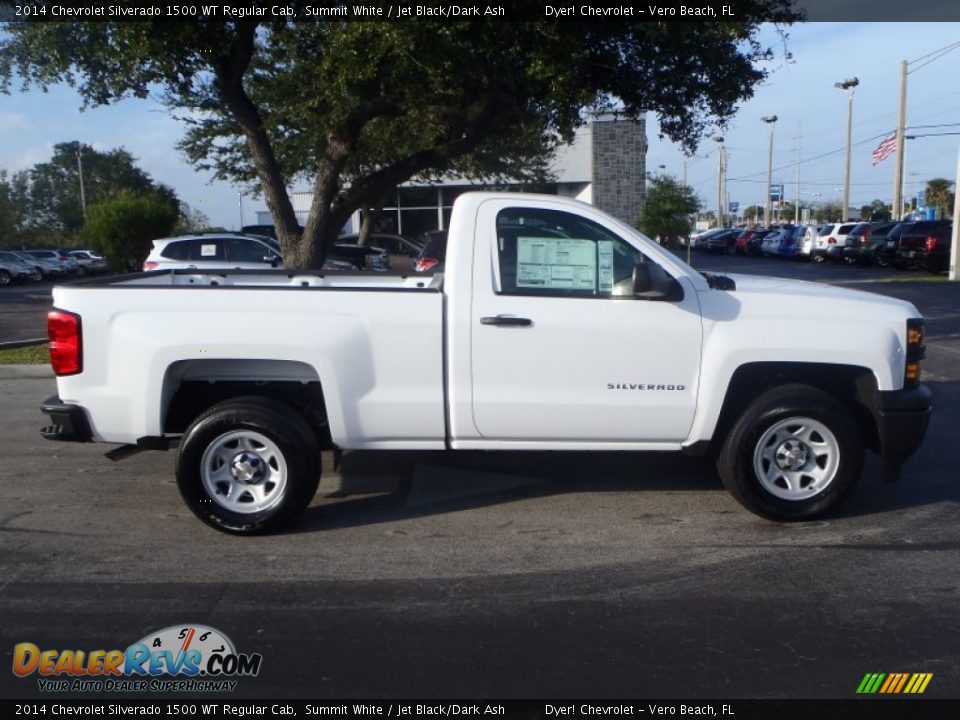 2014 Chevrolet Silverado 1500 WT Regular Cab Summit White / Jet Black/Dark Ash Photo #6