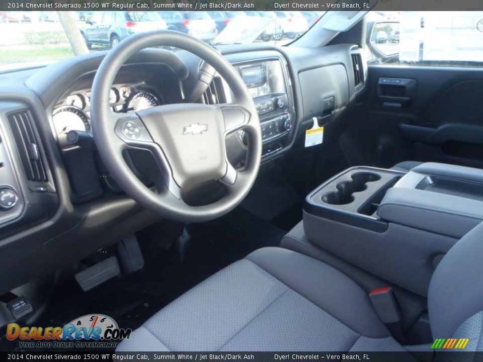 2014 Chevrolet Silverado 1500 WT Regular Cab Summit White / Jet Black/Dark Ash Photo #9