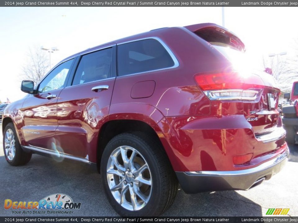 2014 Jeep Grand Cherokee Summit 4x4 Deep Cherry Red Crystal Pearl / Summit Grand Canyon Jeep Brown Natura Leather Photo #2