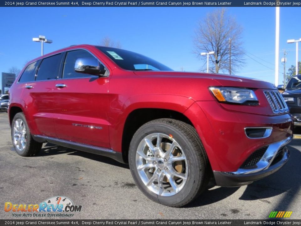 Front 3/4 View of 2014 Jeep Grand Cherokee Summit 4x4 Photo #4
