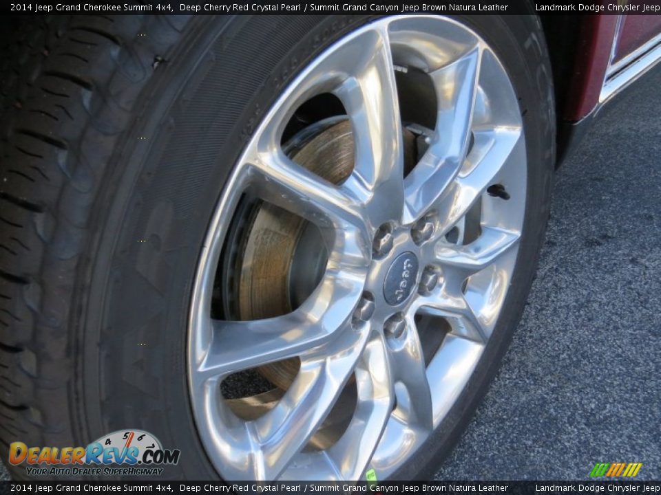 2014 Jeep Grand Cherokee Summit 4x4 Deep Cherry Red Crystal Pearl / Summit Grand Canyon Jeep Brown Natura Leather Photo #5