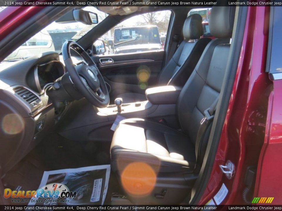 2014 Jeep Grand Cherokee Summit 4x4 Deep Cherry Red Crystal Pearl / Summit Grand Canyon Jeep Brown Natura Leather Photo #6