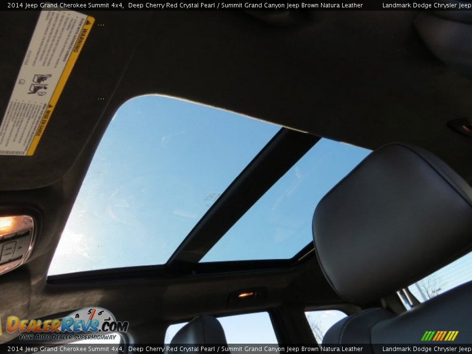 2014 Jeep Grand Cherokee Summit 4x4 Deep Cherry Red Crystal Pearl / Summit Grand Canyon Jeep Brown Natura Leather Photo #7