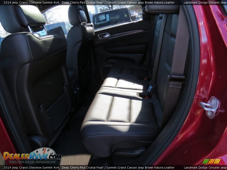 2014 Jeep Grand Cherokee Summit 4x4 Deep Cherry Red Crystal Pearl / Summit Grand Canyon Jeep Brown Natura Leather Photo #9