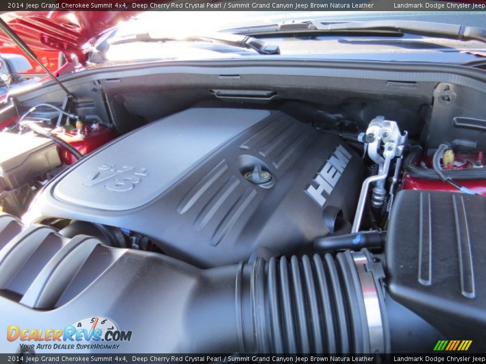 2014 Jeep Grand Cherokee Summit 4x4 Deep Cherry Red Crystal Pearl / Summit Grand Canyon Jeep Brown Natura Leather Photo #10
