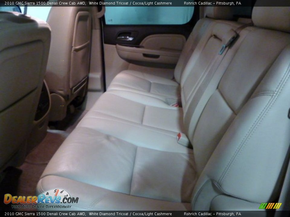 2010 GMC Sierra 1500 Denali Crew Cab AWD White Diamond Tricoat / Cocoa/Light Cashmere Photo #5