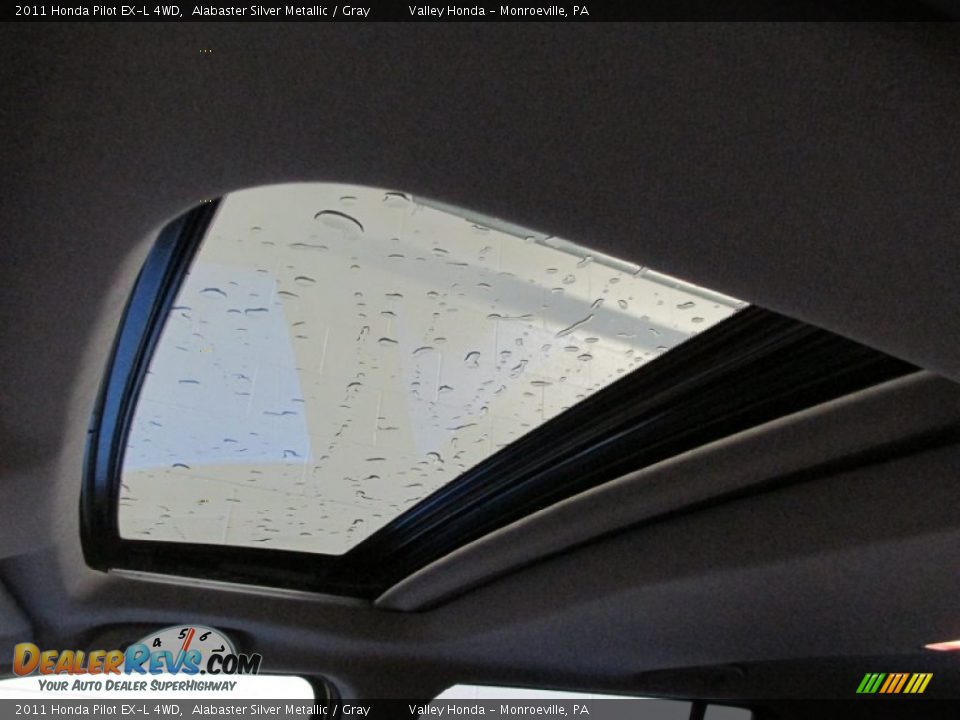 2011 Honda Pilot EX-L 4WD Alabaster Silver Metallic / Gray Photo #8