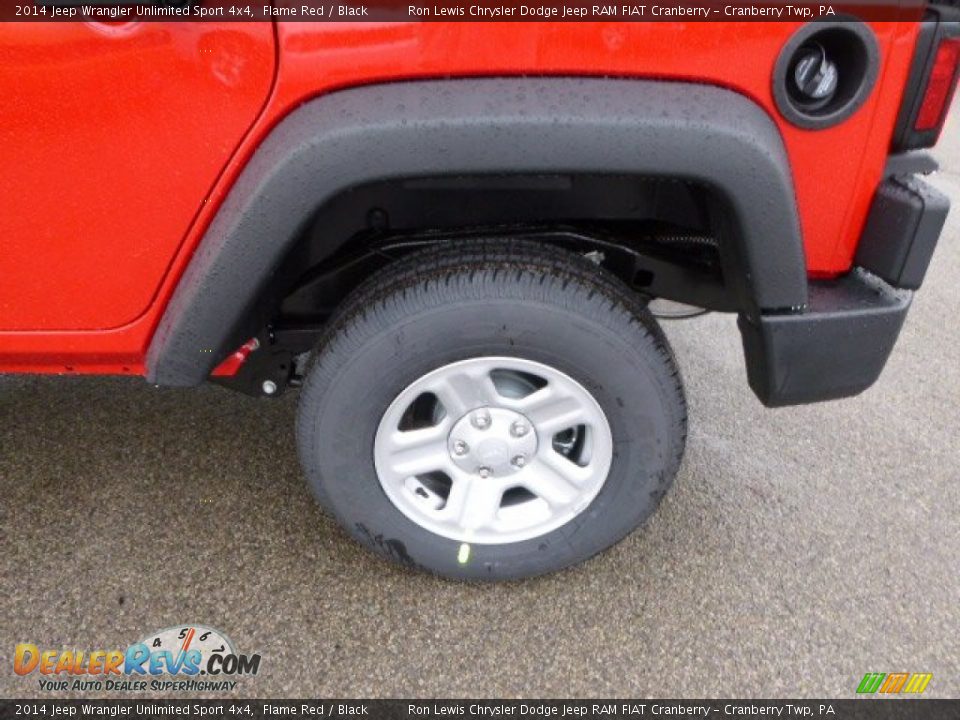 2014 Jeep Wrangler Unlimited Sport 4x4 Flame Red / Black Photo #9