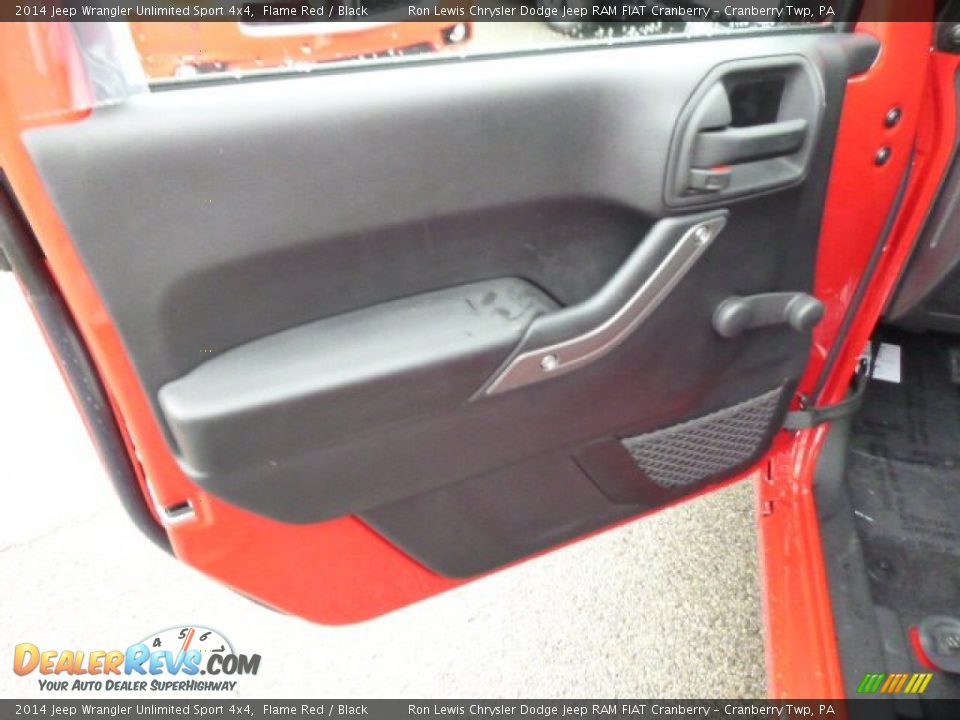 2014 Jeep Wrangler Unlimited Sport 4x4 Flame Red / Black Photo #11