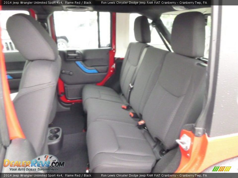 2014 Jeep Wrangler Unlimited Sport 4x4 Flame Red / Black Photo #12