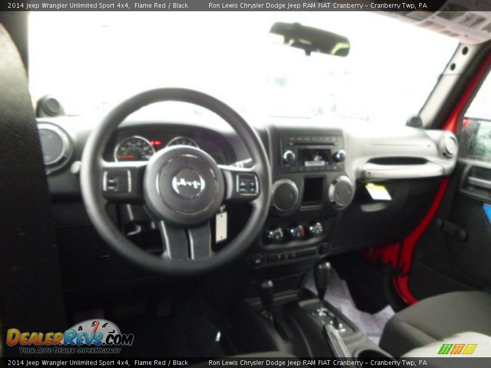 2014 Jeep Wrangler Unlimited Sport 4x4 Flame Red / Black Photo #15