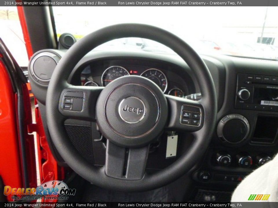 2014 Jeep Wrangler Unlimited Sport 4x4 Flame Red / Black Photo #19