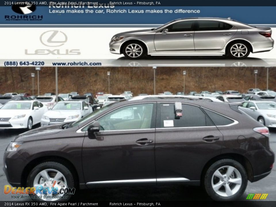 2014 Lexus RX 350 AWD Fire Agate Pearl / Parchment Photo #1