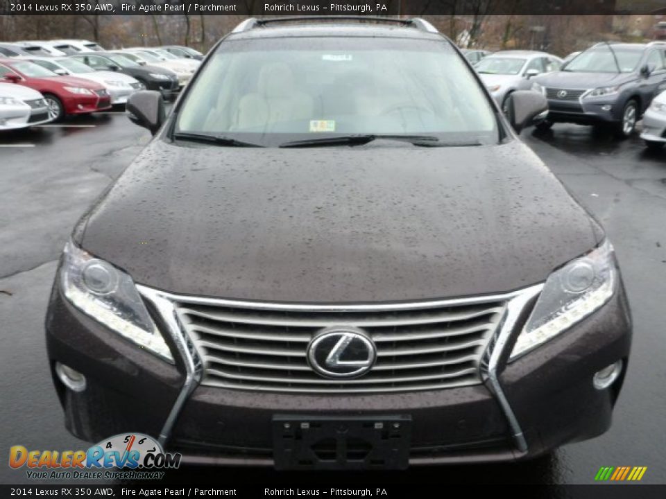 2014 Lexus RX 350 AWD Fire Agate Pearl / Parchment Photo #7