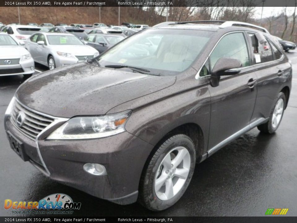 2014 Lexus RX 350 AWD Fire Agate Pearl / Parchment Photo #8