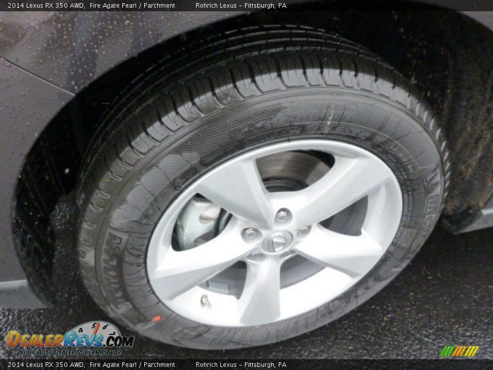 2014 Lexus RX 350 AWD Fire Agate Pearl / Parchment Photo #9