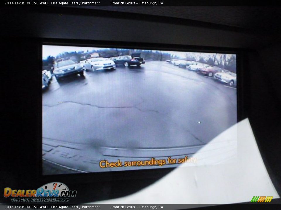 2014 Lexus RX 350 AWD Fire Agate Pearl / Parchment Photo #17