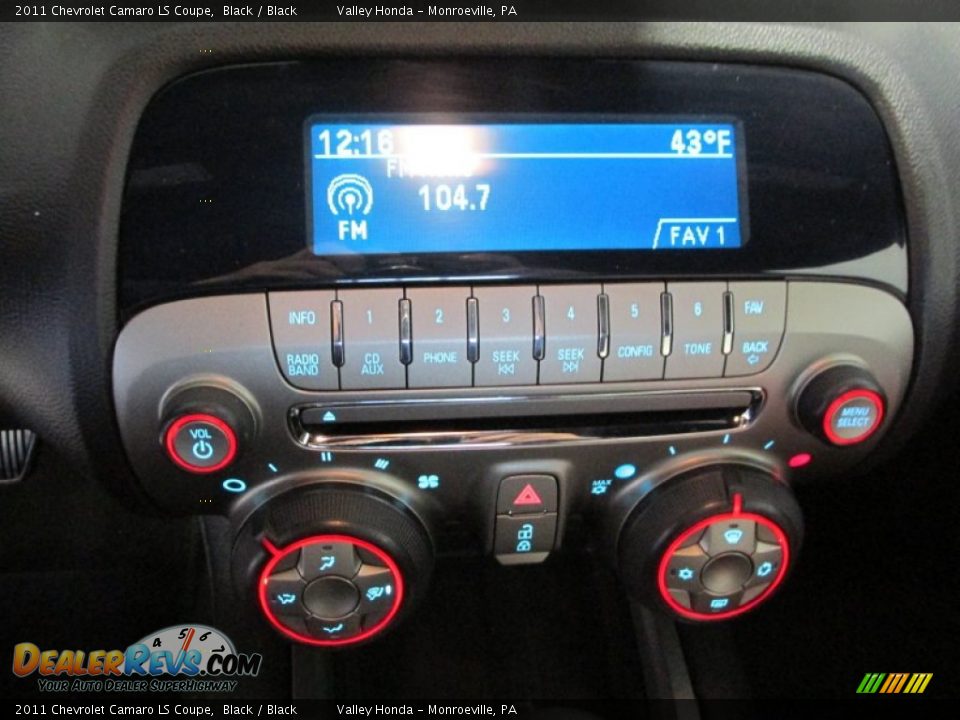 2011 Chevrolet Camaro LS Coupe Black / Black Photo #12