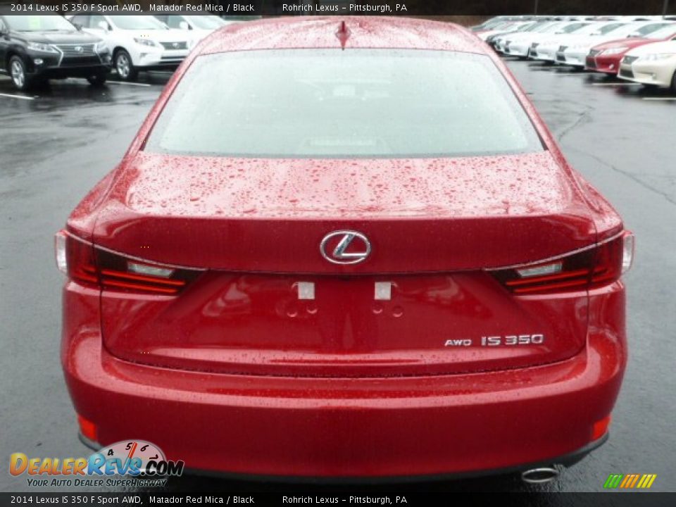 2014 Lexus IS 350 F Sport AWD Matador Red Mica / Black Photo #3