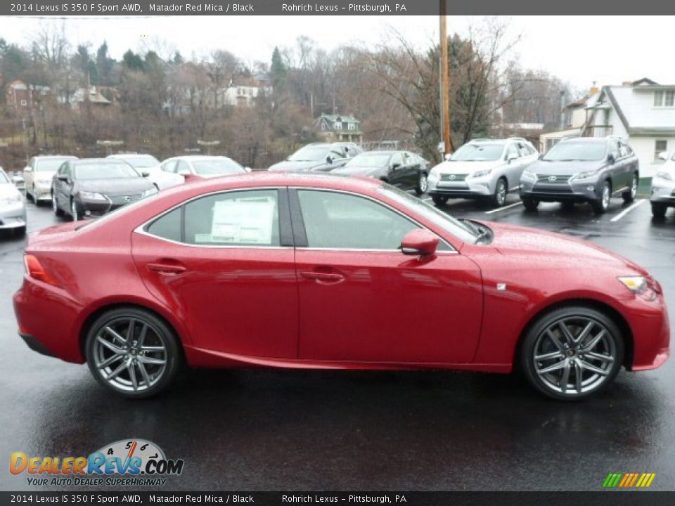 2014 Lexus IS 350 F Sport AWD Matador Red Mica / Black Photo #5