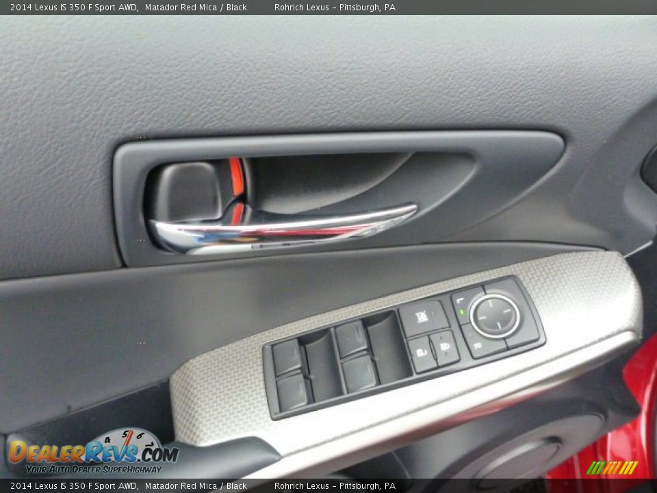 2014 Lexus IS 350 F Sport AWD Matador Red Mica / Black Photo #13