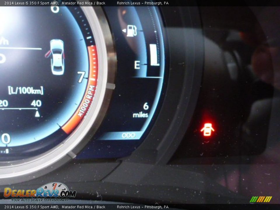 2014 Lexus IS 350 F Sport AWD Matador Red Mica / Black Photo #20