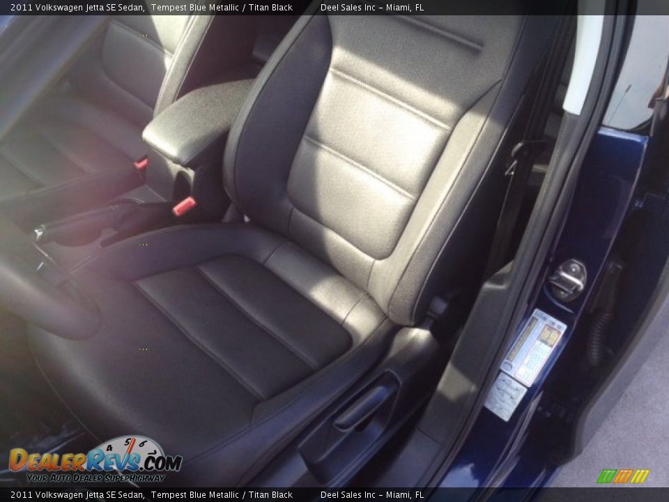 2011 Volkswagen Jetta SE Sedan Tempest Blue Metallic / Titan Black Photo #9