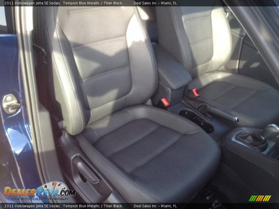 2011 Volkswagen Jetta SE Sedan Tempest Blue Metallic / Titan Black Photo #10