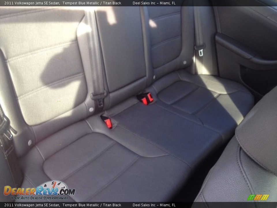 2011 Volkswagen Jetta SE Sedan Tempest Blue Metallic / Titan Black Photo #11