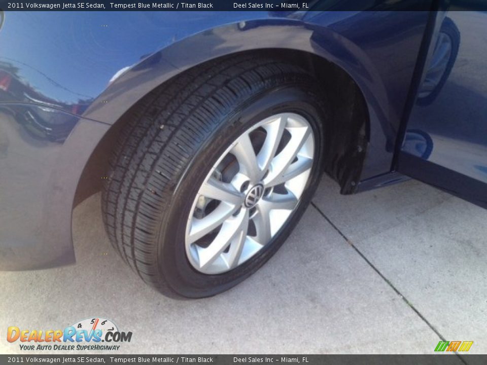 2011 Volkswagen Jetta SE Sedan Tempest Blue Metallic / Titan Black Photo #13