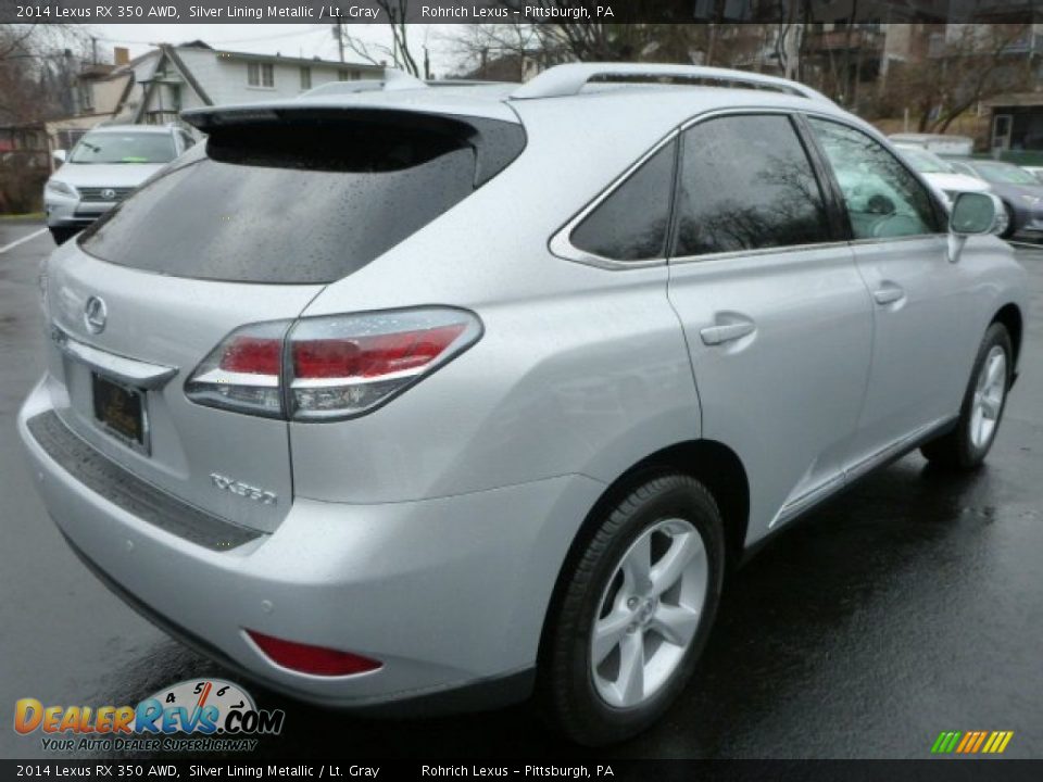 2014 Lexus RX 350 AWD Silver Lining Metallic / Lt. Gray Photo #4