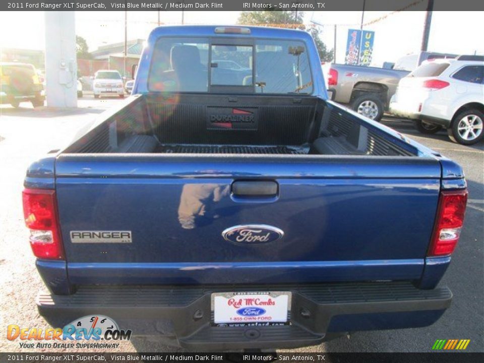 2011 Ford Ranger XLT SuperCab Vista Blue Metallic / Medium Dark Flint Photo #5