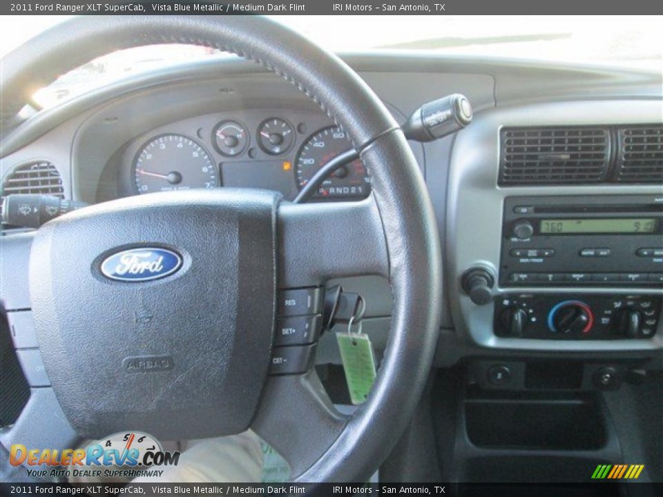 2011 Ford Ranger XLT SuperCab Vista Blue Metallic / Medium Dark Flint Photo #12