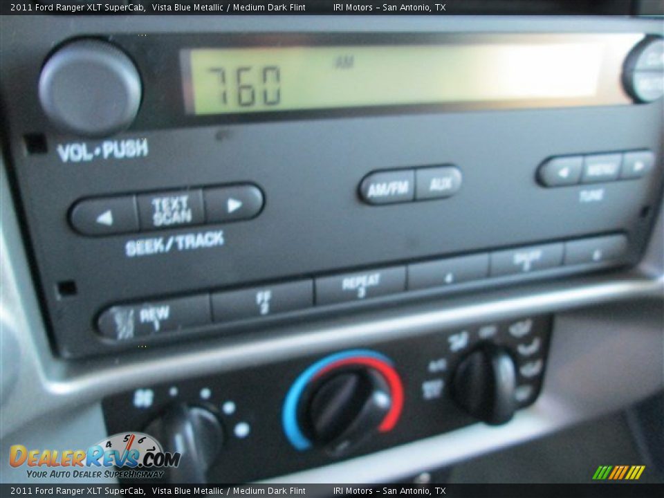 2011 Ford Ranger XLT SuperCab Vista Blue Metallic / Medium Dark Flint Photo #15