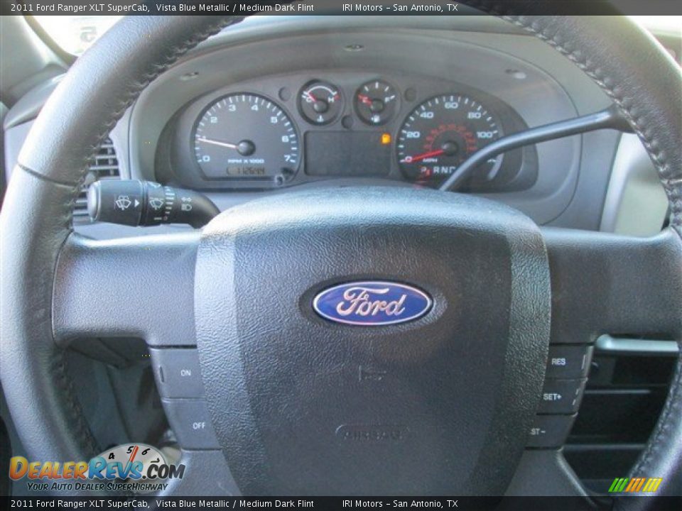 2011 Ford Ranger XLT SuperCab Vista Blue Metallic / Medium Dark Flint Photo #18
