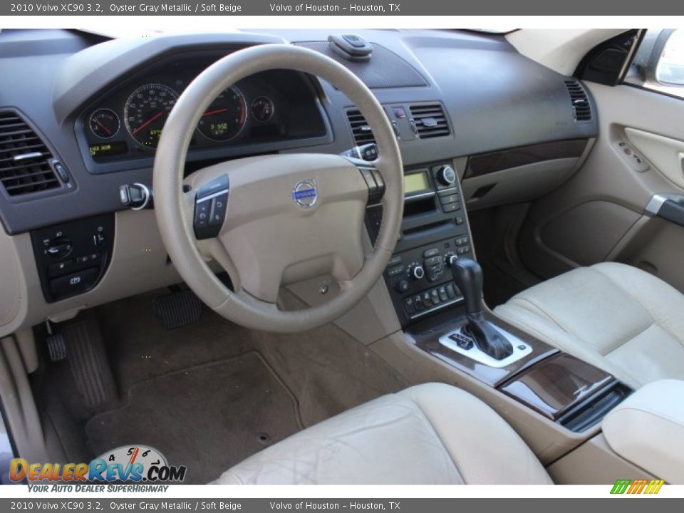 2010 Volvo XC90 3.2 Oyster Gray Metallic / Soft Beige Photo #6
