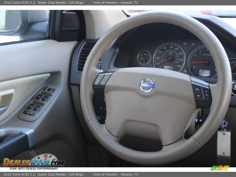 2010 Volvo XC90 3.2 Oyster Gray Metallic / Soft Beige Photo #19